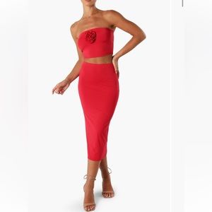 Petal & Pup Tiarny Rosette Tube Top & BodyCon Skirt Set